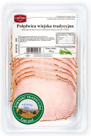 Polędwica wiejska tradycyjna plasterkowana 100g