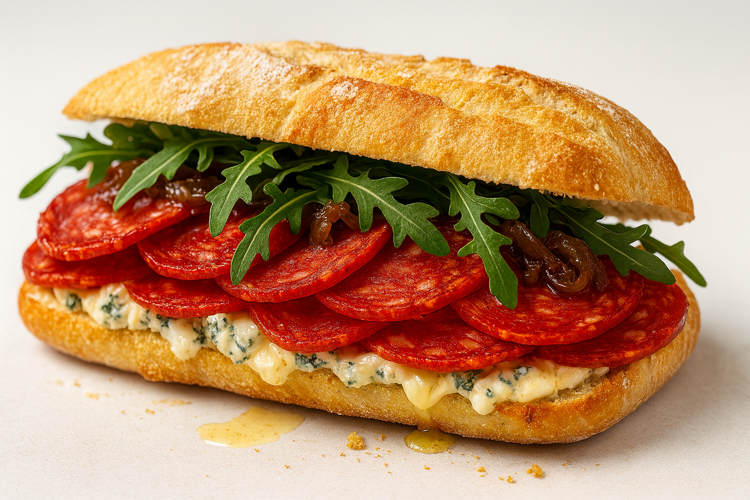 Chorizo kiełbasa hiszpańska 100g Kraftowa kanapka z chorizo,  