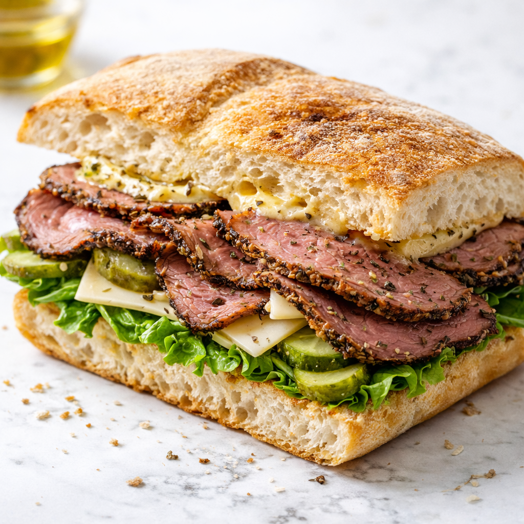 Kanapka z wołowiną