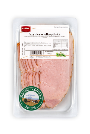 Szynka wielkopolska plasterkowana 100g