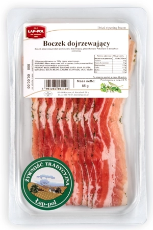 Boczek dojrzewający suszony - plasterkowany 85g