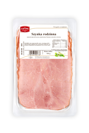 Szynka rodzinna plasterkowana 100g