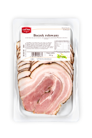 Boczek pieczony rolowany - plasterkowany 100g