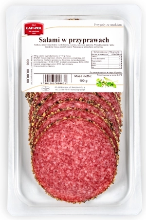 Salami w przyprawach 100g plastry